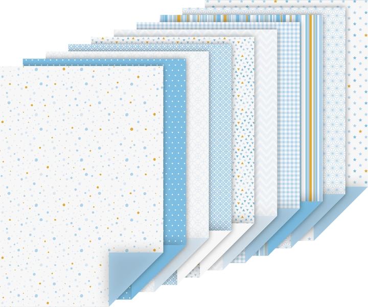 Heyda Motif cardboard pad A4 100/220g/sqm 20 sheets blue (220 g/m², 1 x)