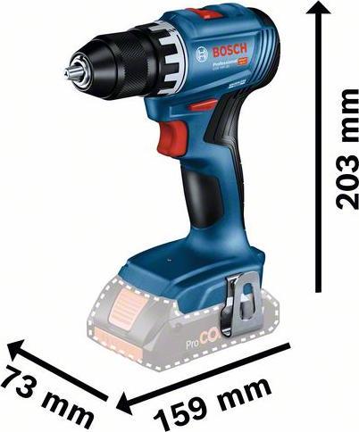Actual product image Bosch Professional GSR 18V-45 (Rechargeable battery operated)