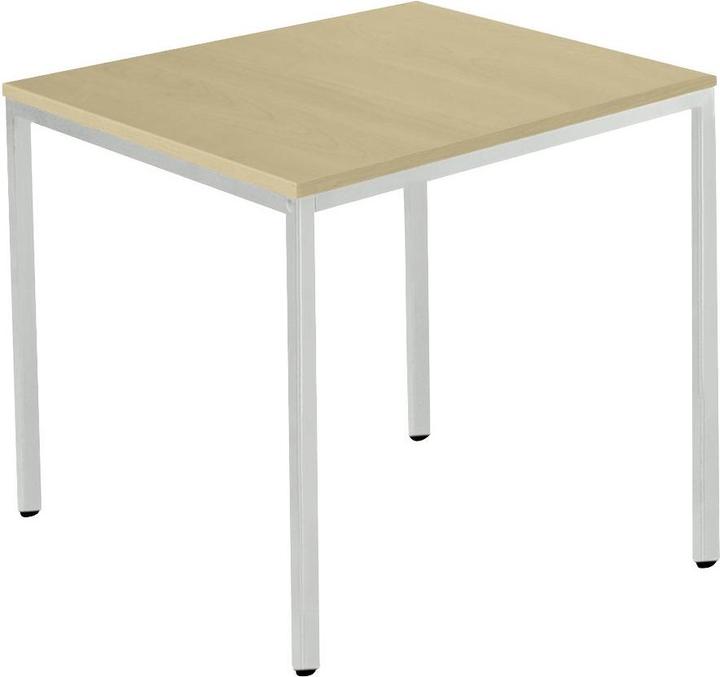 Décor en érable, Aluminium blanc