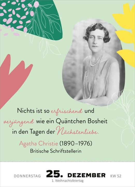 Produktbild Abreisskalender Kluge Frauen 1t/S (10 x 14 cm, Harter Einband, Deutsch)