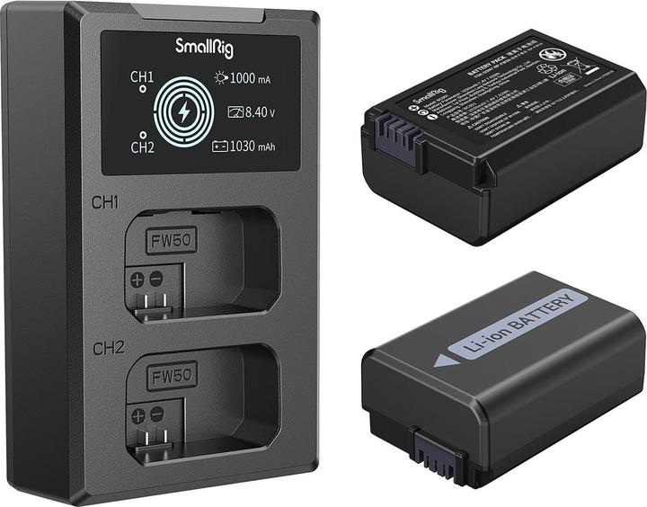 Actual product image SmallRig NP-FW50 Kit 3818 (Camera battery, Camera battery charger)