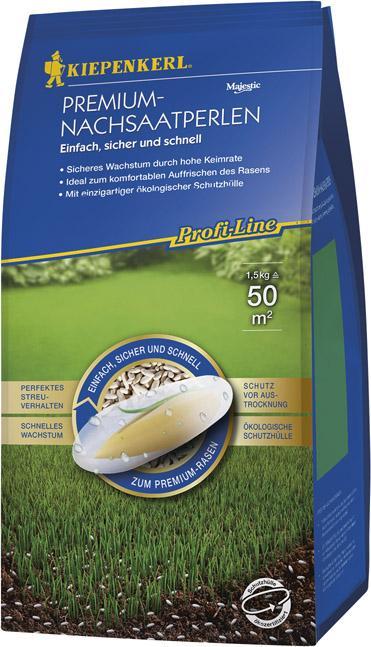 Produktbild Kiepenkerl Rasensamen Premium-Nachsaatperlen 1,5 kg 50 m (Rasensamen)