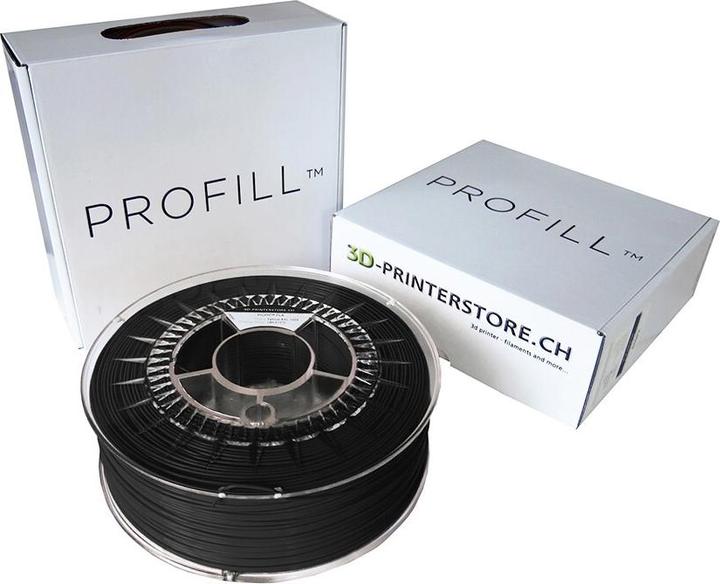 Produktbild 3d-printerstore.ch PROFILL Filament PLA-Tec black 1.0kg 1.75mm (PLA, 1.75 mm, 1000 g, Schwarz)