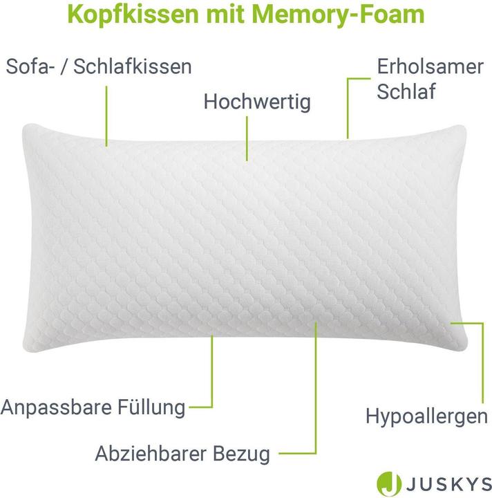 Produktbild Juskys Kopfkissen (40 x 80 cm)