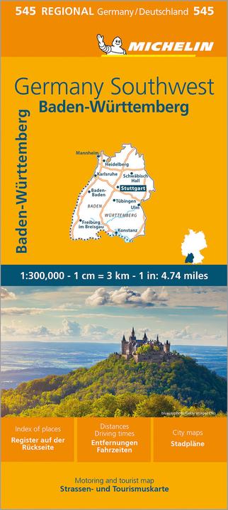 Produktbild Michelin Germany Southwest - Regional Map 545