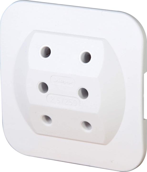 Kopp 174902005 Type C (Euro Plug) White Power Plug Adapter