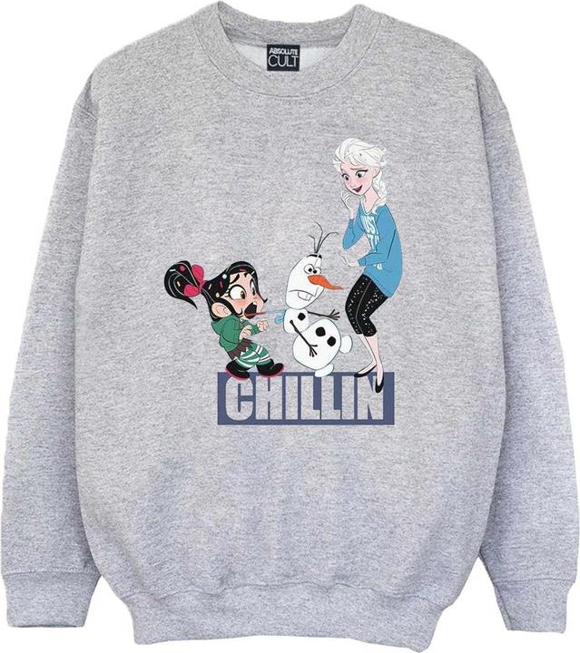 Disney Wreck It Ralph Elsa And Vanellope Sweatshirt Jungen (140, 146)