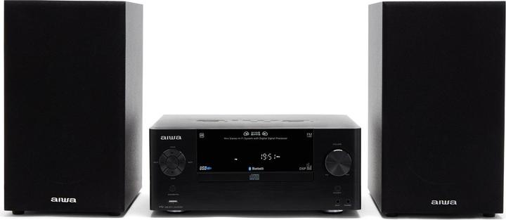 Aiwa MSBTU-500 Sistema stereo Bluetooth®, AUX, CD, USB, FM, 50W Nero (Bluetooth, Lettore CD, 1x 50 W)