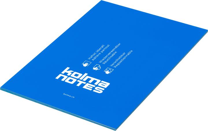 Produktbild Kolma Haftnotizen Notes A5 statisch haftend blau (148 x 210 mm)