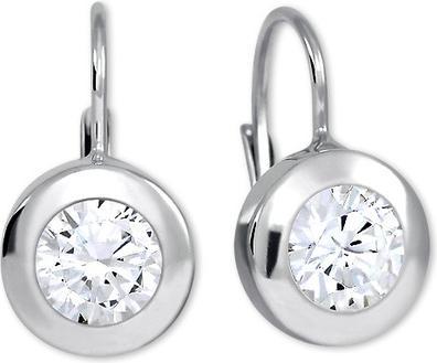 Brilio Silver - Silver earrings with crystals 436 001 00403 04