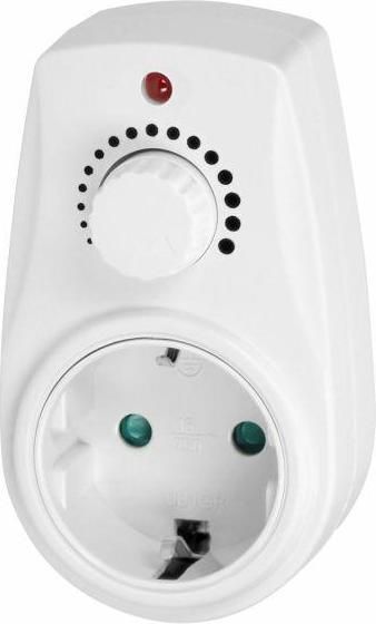 Produktbild Orno Dimmer mit zusätzlicher 2P + Z-Buchse (Schuko), max. 280 W