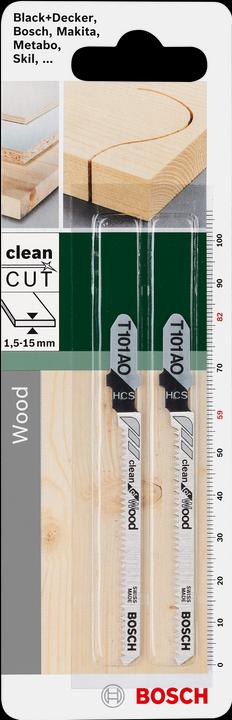 Actual product image Bosch Zubehör Jigsaw blade HCS, T 101 AO Clean for Wood