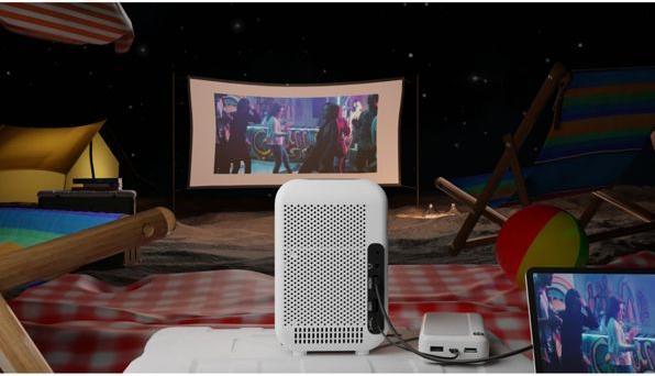 Image du produit HP CC180W Set mit Leinwand (100 lm)