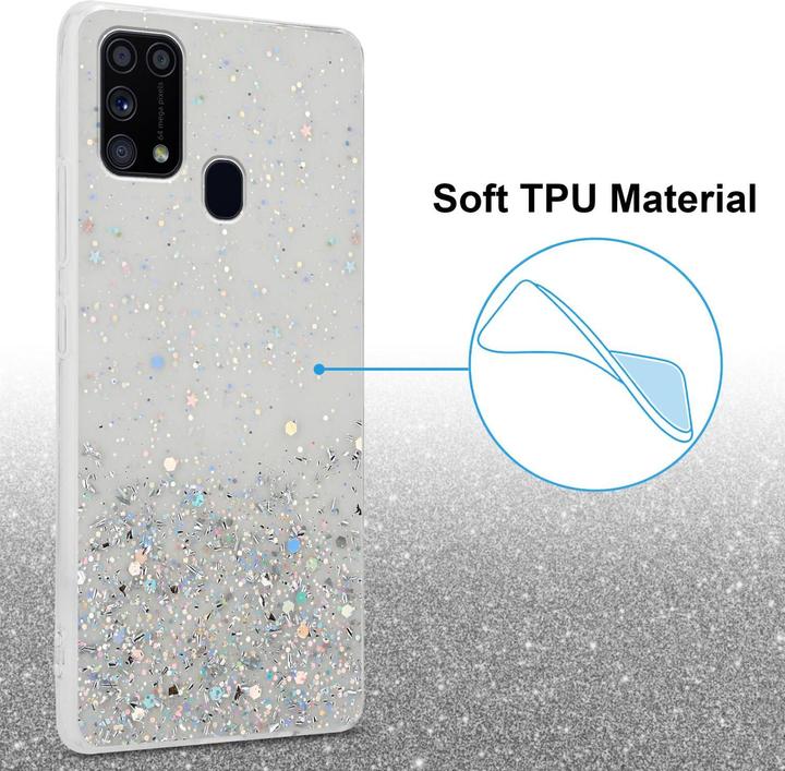 Immagine prodotto Cadorabo Cover in TPU con brillantini per Samsung Galaxy M31 (Samsung Galaxy M31)