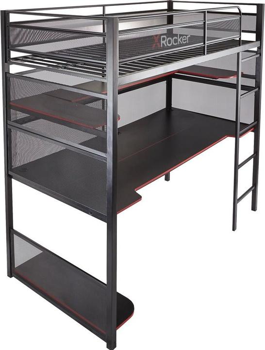Actual product image X Rocker BattleBunk Gaming Bed with integrated XL Gaming Desk (90 x 190 cm)