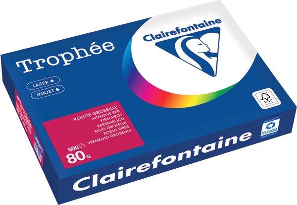 Immagine prodotto Trophee Kopierpapier, DIN A3, 80g/qm, 500 Blatt, kirschrot (80 g/m²)