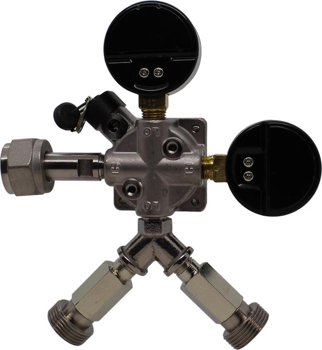 Actual product image Ich-zapfe Druckminderer, Druckregler - CO2 für Bier Zapfanlage 3 bar, 2-leitig