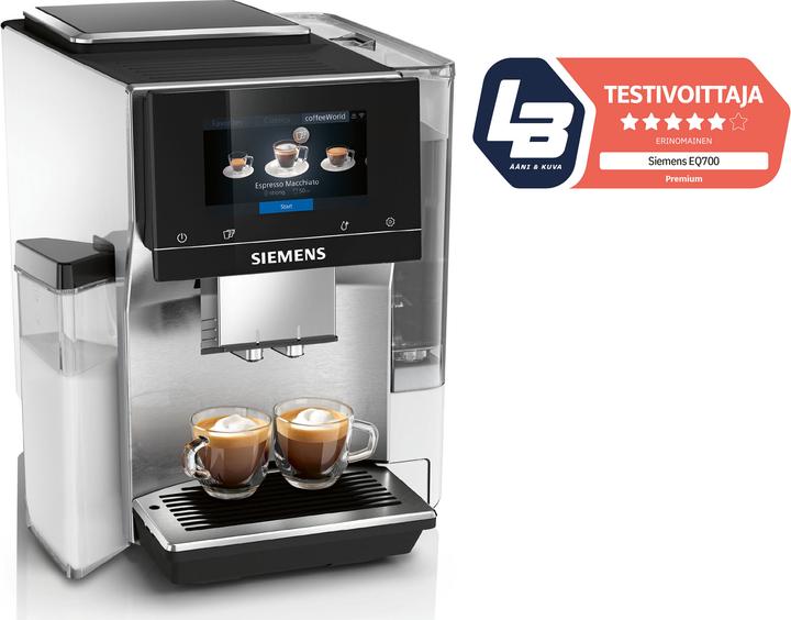 Actual product image Siemens TQ715R03 EQ 700 Integral Coffee Machine (EU plug)