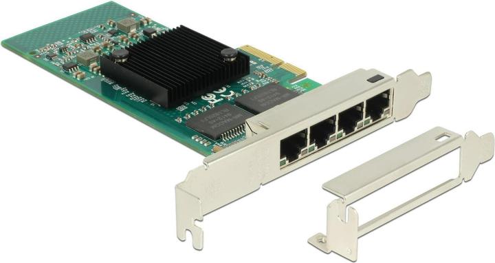 Delock PCI-Express Netzwerkkarte, 4x1Gbps (PCI Express 2.1 x4)