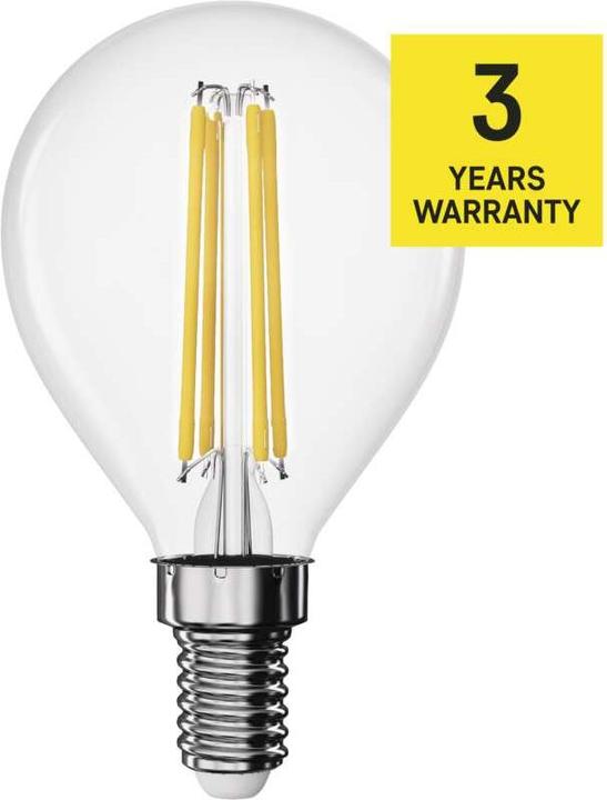 Produktbild Emos LED Lampe Filament Mini Globe / E14 / 3,4 W (40 W) / 470 lm / Warmweiss (E14, 3.40 W, 470 lm, 1 x, D)