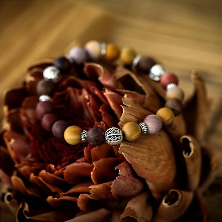 Immagine prodotto Andreani Armband mit echtem rotem Jaspis (8 cm)