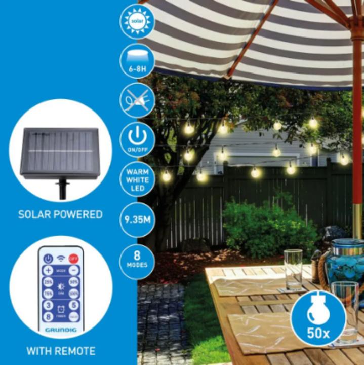 Produktbild Grundig Solar light string (9.35 m)