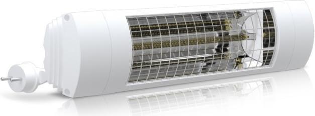 Etherma Decken/Wandstrahler IP44 1800W ws 3stuf 45023 (1800 W)