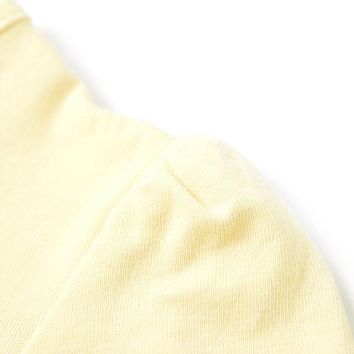 Immagine prodotto VidaXL Maglietta da bambino giallo pallido 128,Materiale: 95 % cotone. 5 (128)