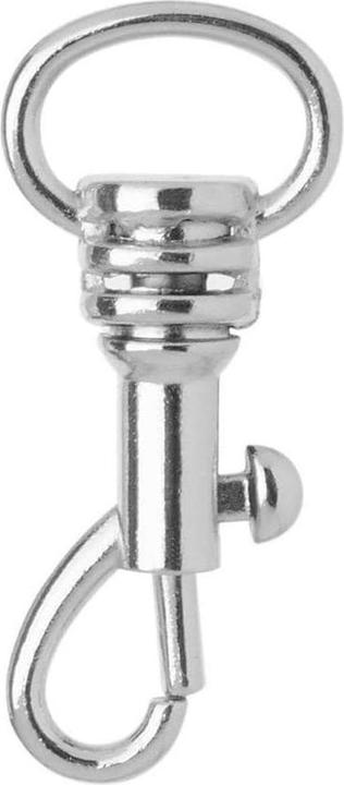 Glorex Anhänger mit Karabiner, Ø 34 mm, 3 Stück, Silber