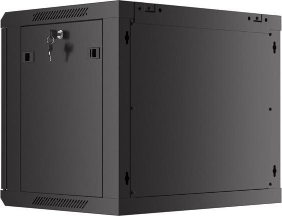 Immagine prodotto Lanberg Nástěnná jednodílná skříň 19", 9U/600x450, (v rozloženém stavu), perforované dveře, černá ( (9 HE, Rack da 19 pollici)