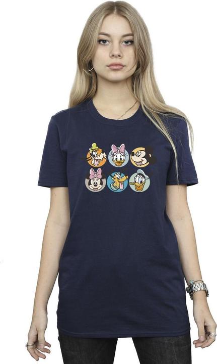 Immagine prodotto Disney Mickey Mouse And Friends Faces Maglietta Ampia Donna (XL)