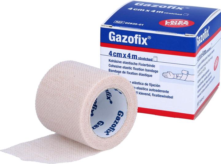 Actual product image BSN kohäsive Fixierbinde 4cmx4m hautfarben latexfrei