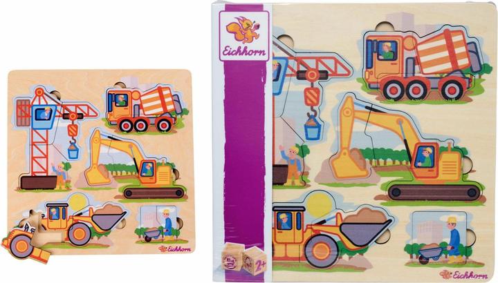 Produktbild Eichhorn EH Baufahrzeuge Puzzle (12 Teile)