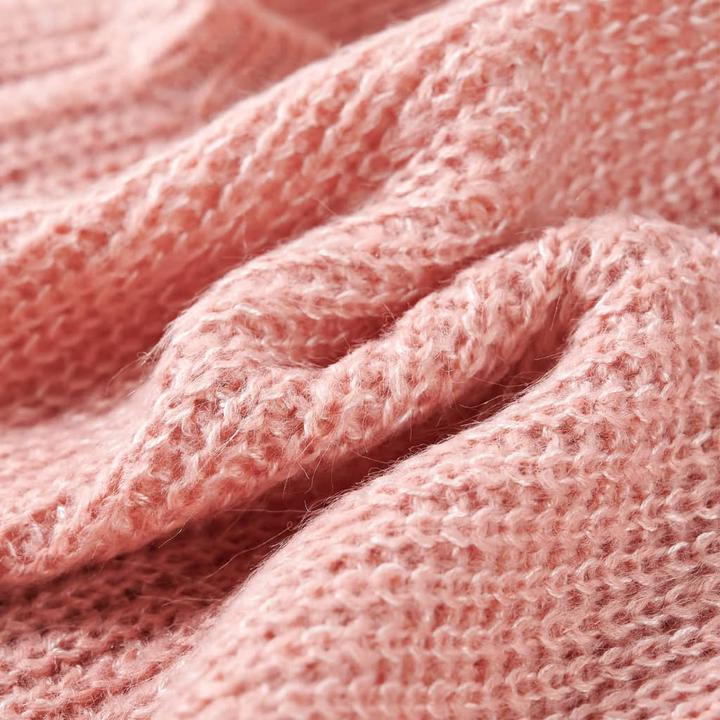 Produktbild VidaXL Kinder-Pulloverweste Gestrickt Hellrosa 92,Material: 67 (92)