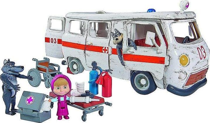 Produktbild Simba Masha Spielset "Krankenwagen"