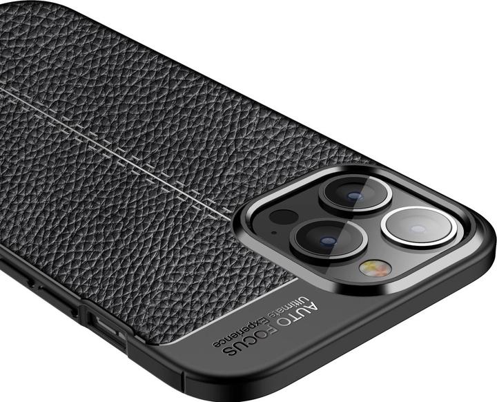 Actual product image Screenguard Apple iPhone 15 Pro Case Leather Design TPU Cover (Apple iPhone 15 Pro)