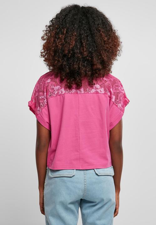 Actual product image Urban Classics Ladies Short Oversized Lace Tee - 12492 (4XL)