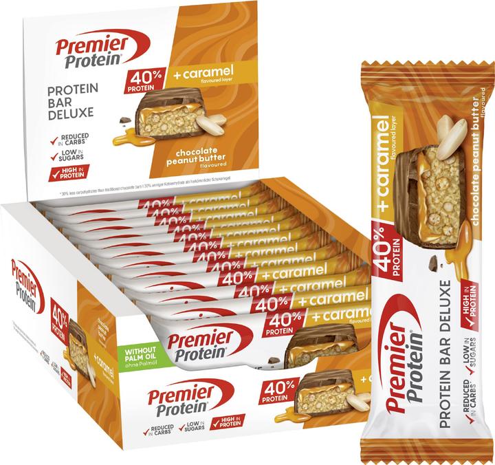 Actual product image Premier Protein Protein Bar Deluxe (Peanut Butter, 12 pcs., 600 g)