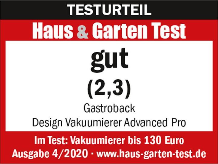 Actual product image Gastroback 46013 Design Vacuum Sealer Advanced Pro