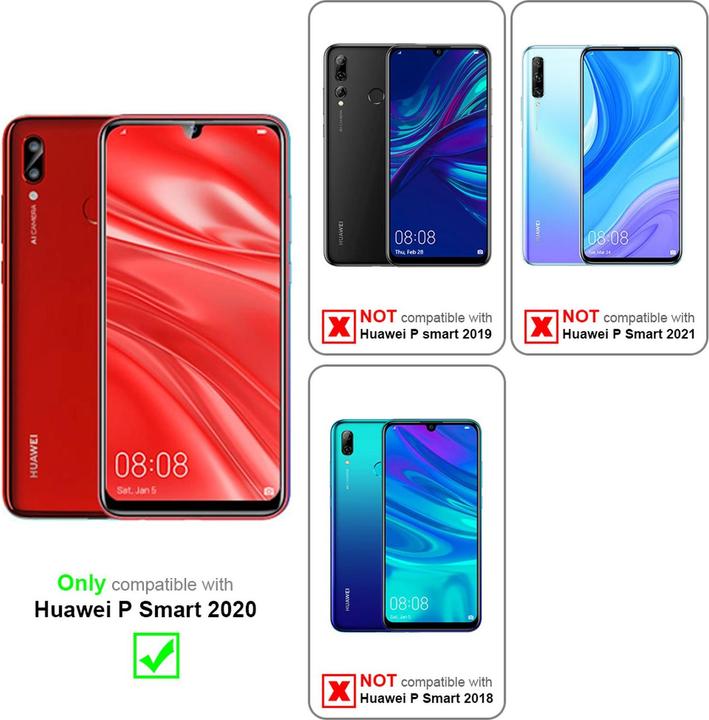Actual product image Cadorabo Book with stand function cover (Huawei P Smart (2020))