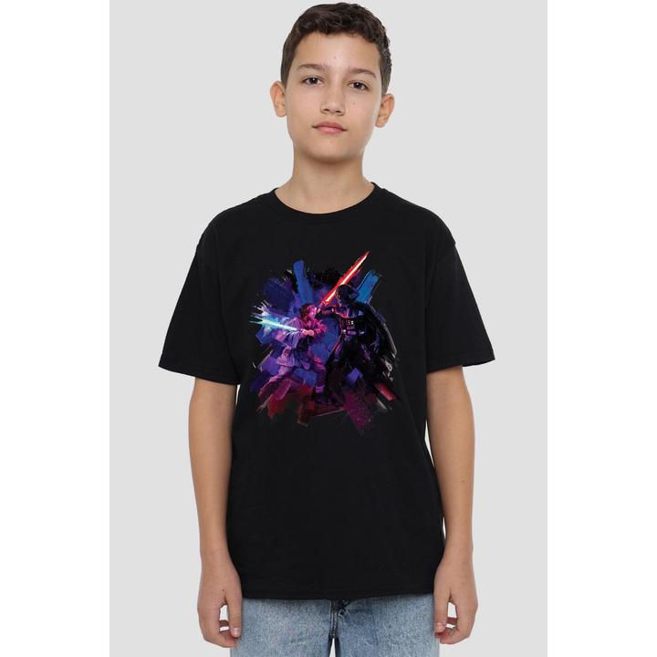 Immagine prodotto Star Wars Maglietta Obi Wan Kenobi Vader Verniciato Bambini (140)