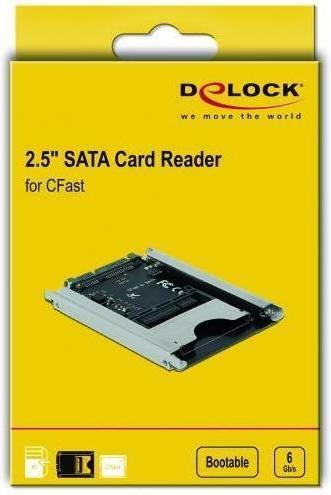 Produktbild Delock Kartenleser (2.5" ) (CFast Card Typ I, CFast Card Typ II) (SATA)