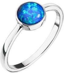 Evolution Group Silver Ring with Blue Opal 15001.3 Circuit 56 mm (56)