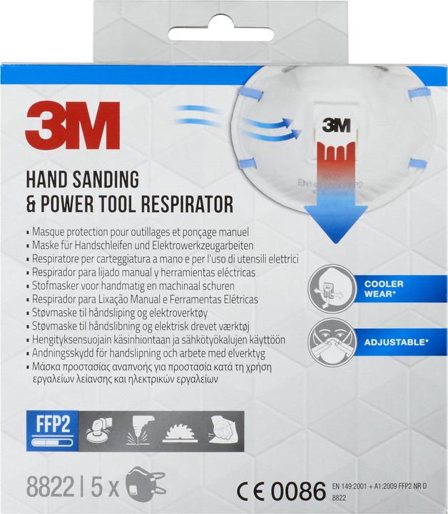 Produktbild 3M Partikelmaske 8822 PRO5 (FFP2, 5 x)