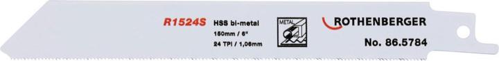 Rothenberger Universal-Sägeblatt, 150x20x0,9, 24 TPI (5er-Pack)