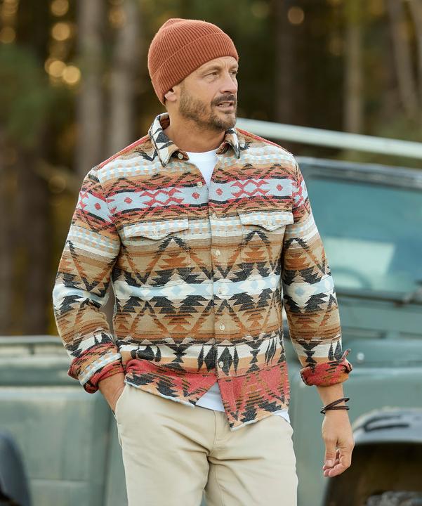Actual product image Joe Browns Earthy Tone Aztec Long Sleeve Shirt (XL)