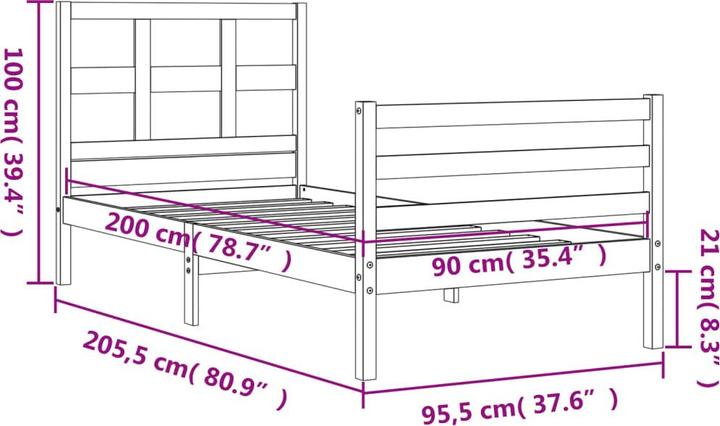 Produktbild VidaXL Fenngunde (90 x 200 cm)