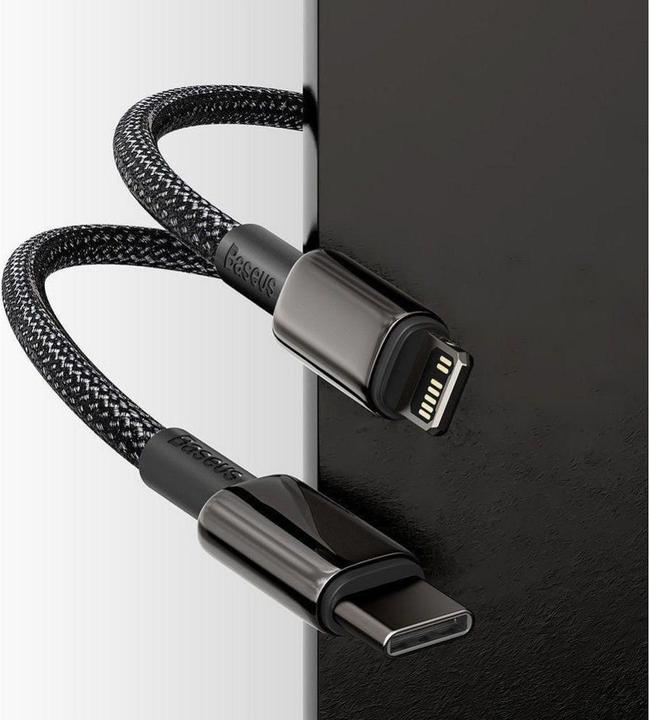Productafbeelding Baseus USB 2.0 Kabel Tungsten Goud 20W PD USB C - Lightning 2 m (2 m, USB 2.0, 20 W)