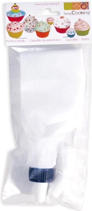 Produktbild ScrapCooking Spritzsack mit 4 Aufsätzen (Spritzbeutel Set)