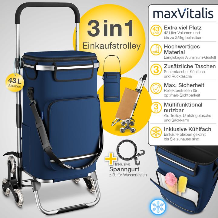Actual product image Aktivshop Premium stair climber shopping trolley